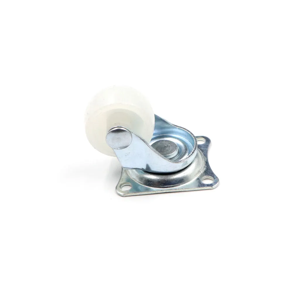 1 Inch Plastic Wheel Caster Wheels (Metal Body)