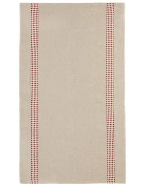 100% French Linen Kitchen Tea Towel Lustcru Lin Rouge by Charvet Editions