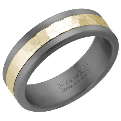 10K Gold Inlay & Tantalum Band