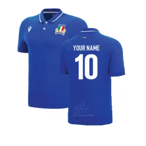 2022-2023 Italy Home Cotton Rugby Shirt (Your Name)