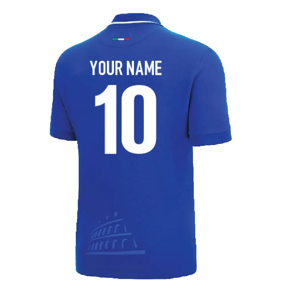 2022-2023 Italy Home Cotton Rugby Shirt (Your Name)