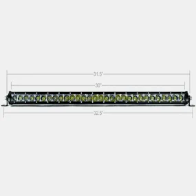 32" Slim Single Row LED Bar (Amber)