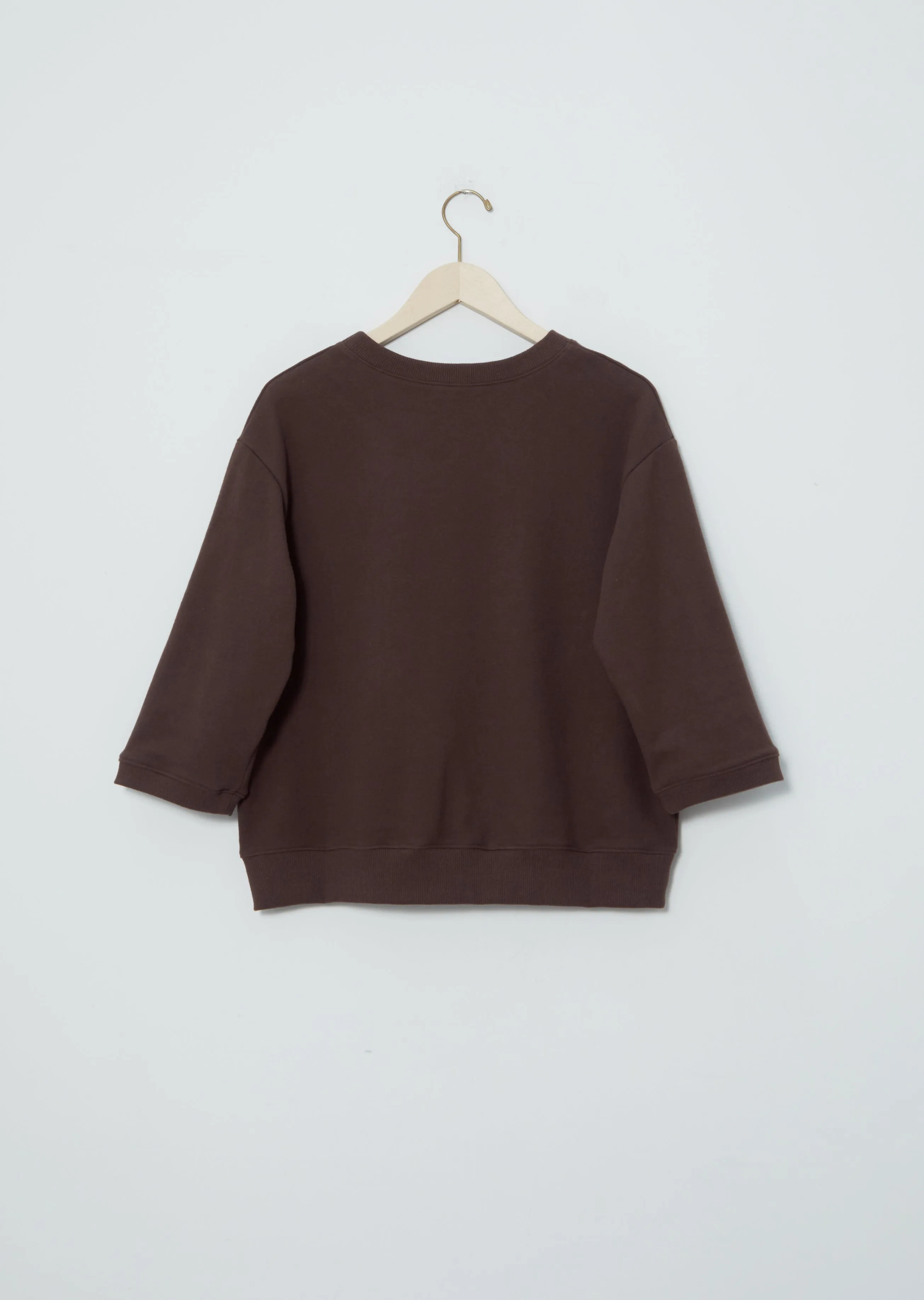 3/4 Sleeve Sweatshirt — Chocolate