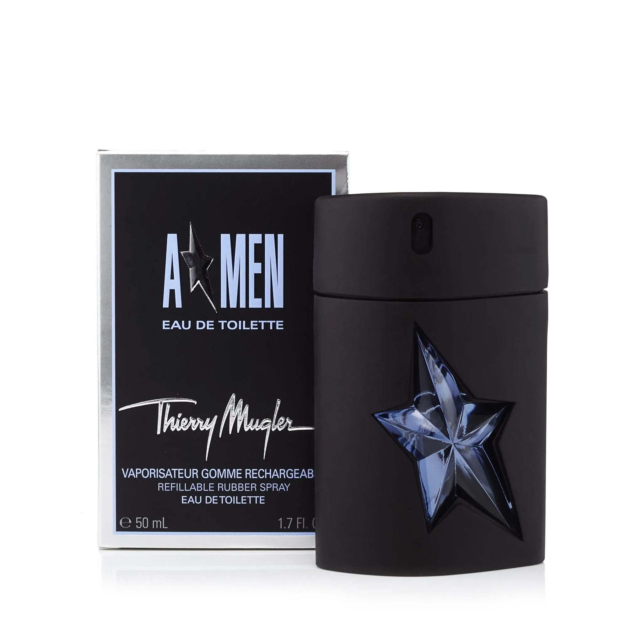 A-Men For Men By Thierry Mugler Eau De Toilette Spray Rubber Flask Refillable