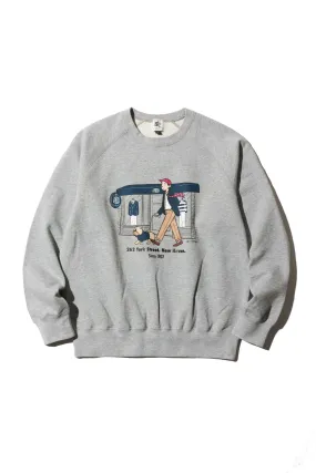 AARON CHANG CREW NECK SWEATSHIRT - GREY