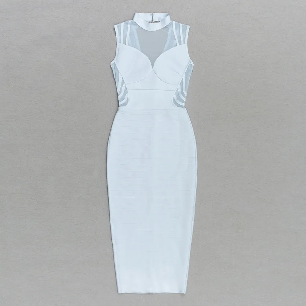 ABIRA Transparent Bandage Dress