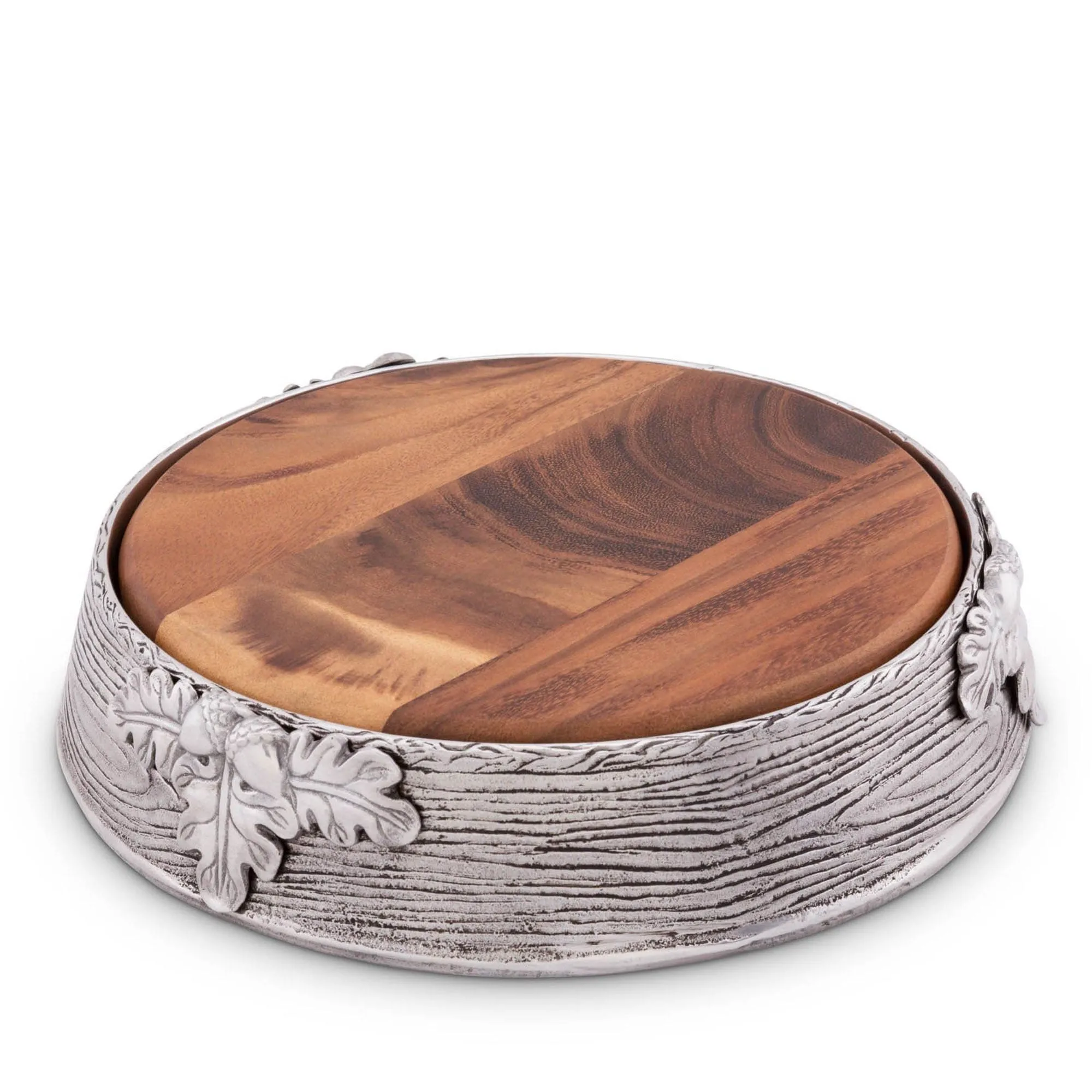 Acorn Oak Leaf Cheese Pedestal