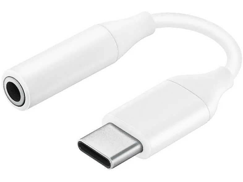 Adaptador para auriculares - Samsung USB-C a Jack 3.5mm, Blanco