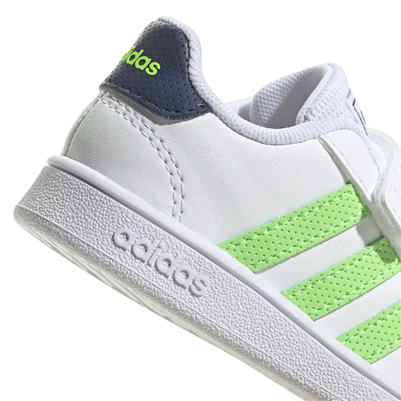 adidas Grand Court CF Infant Trainers - Boys - White/Green/Blue