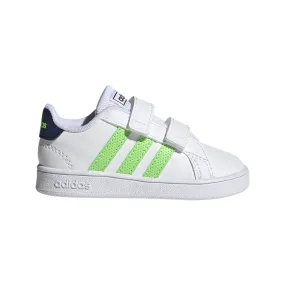 adidas Grand Court CF Infant Trainers - Boys - White/Green/Blue