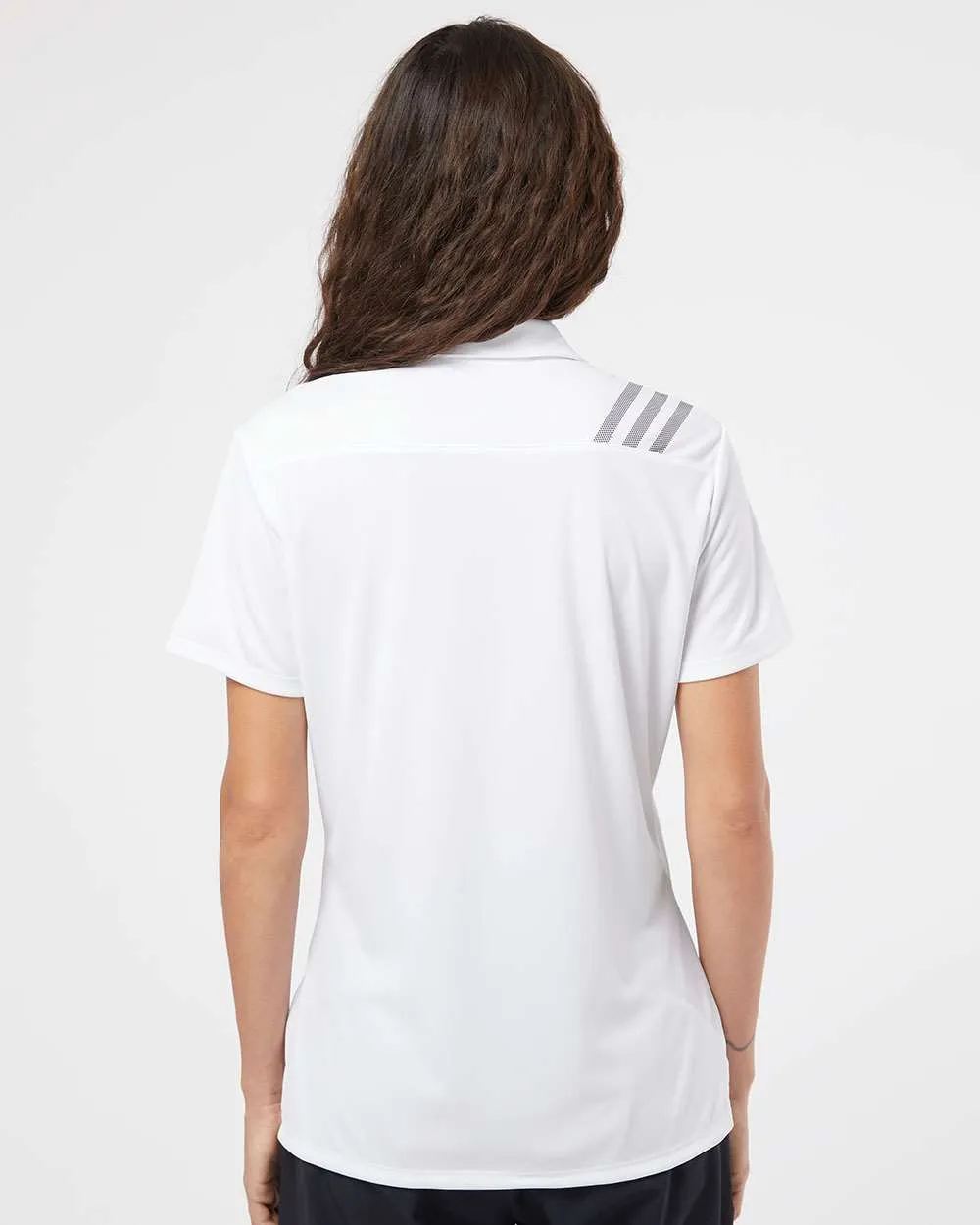 Adidas Ladies 3-Stripes Shoulder Polo