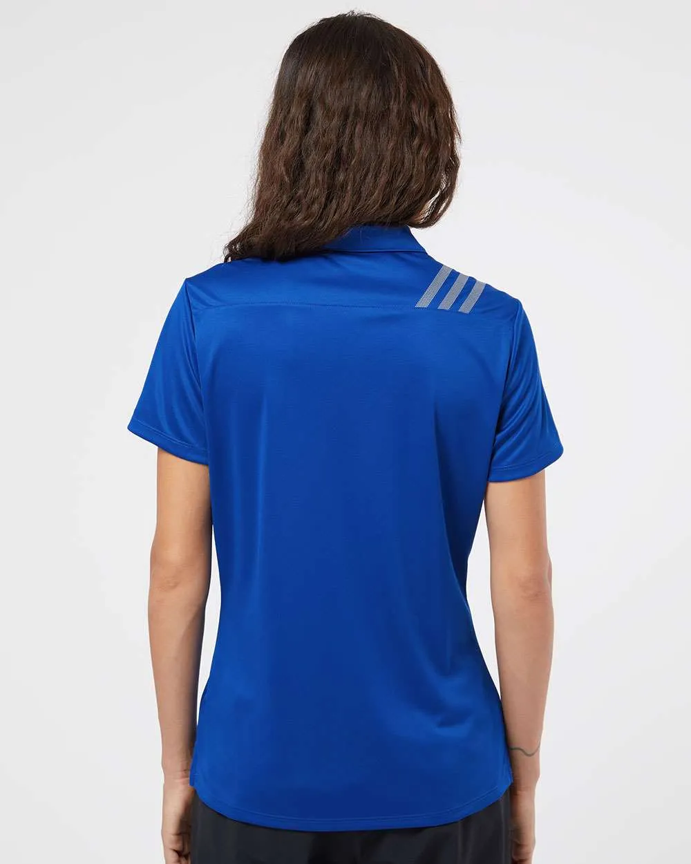 Adidas Ladies 3-Stripes Shoulder Polo