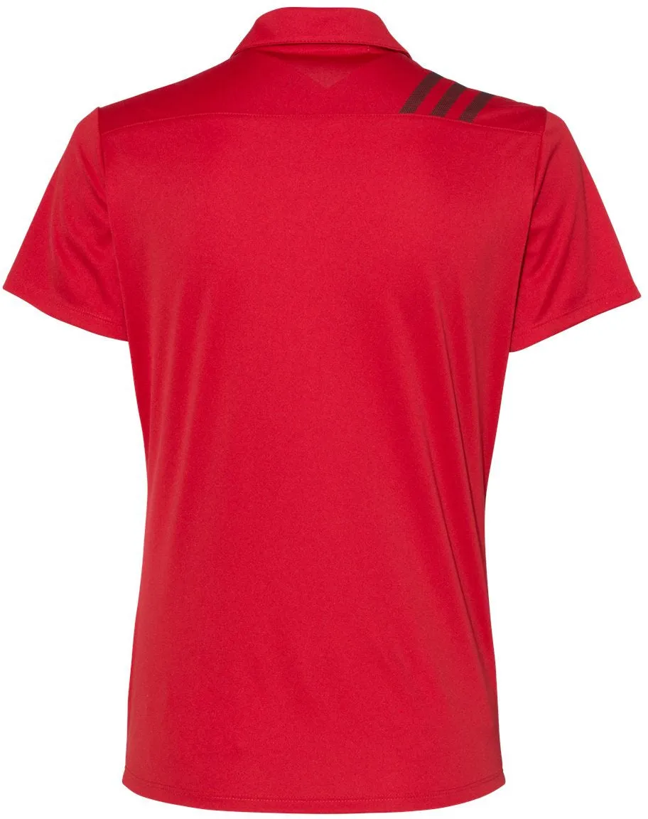 Adidas Ladies 3-Stripes Shoulder Polo