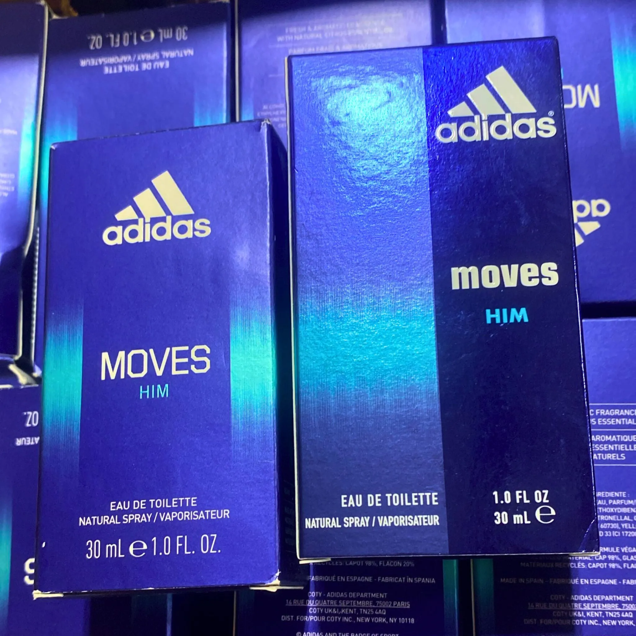 Adidas Moves Him Eau De Toilette Natural Spray 1OZ (80 Pcs Lot)