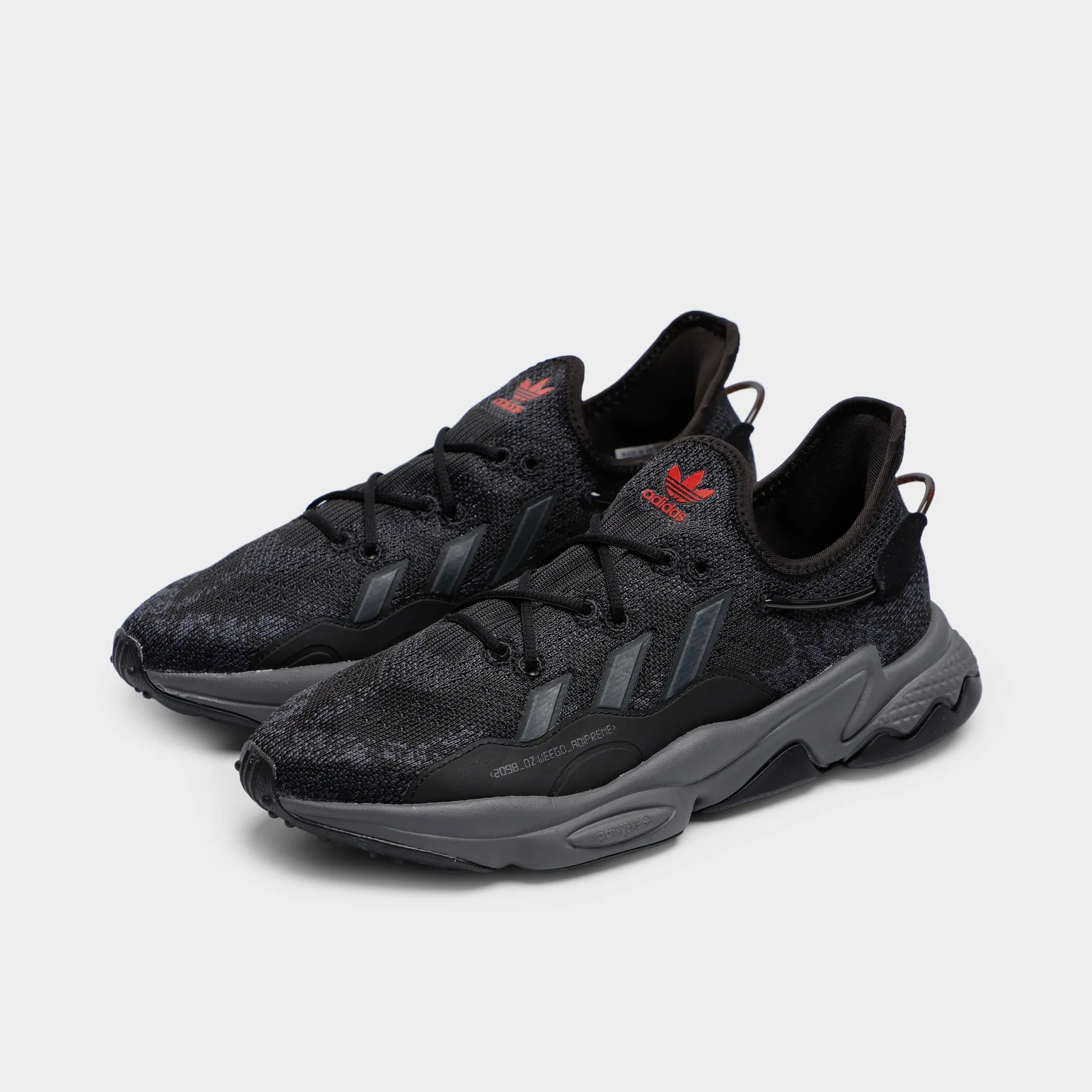 adidas Originals Ozweego Knit Core Black / Carbon - Better Scarlet