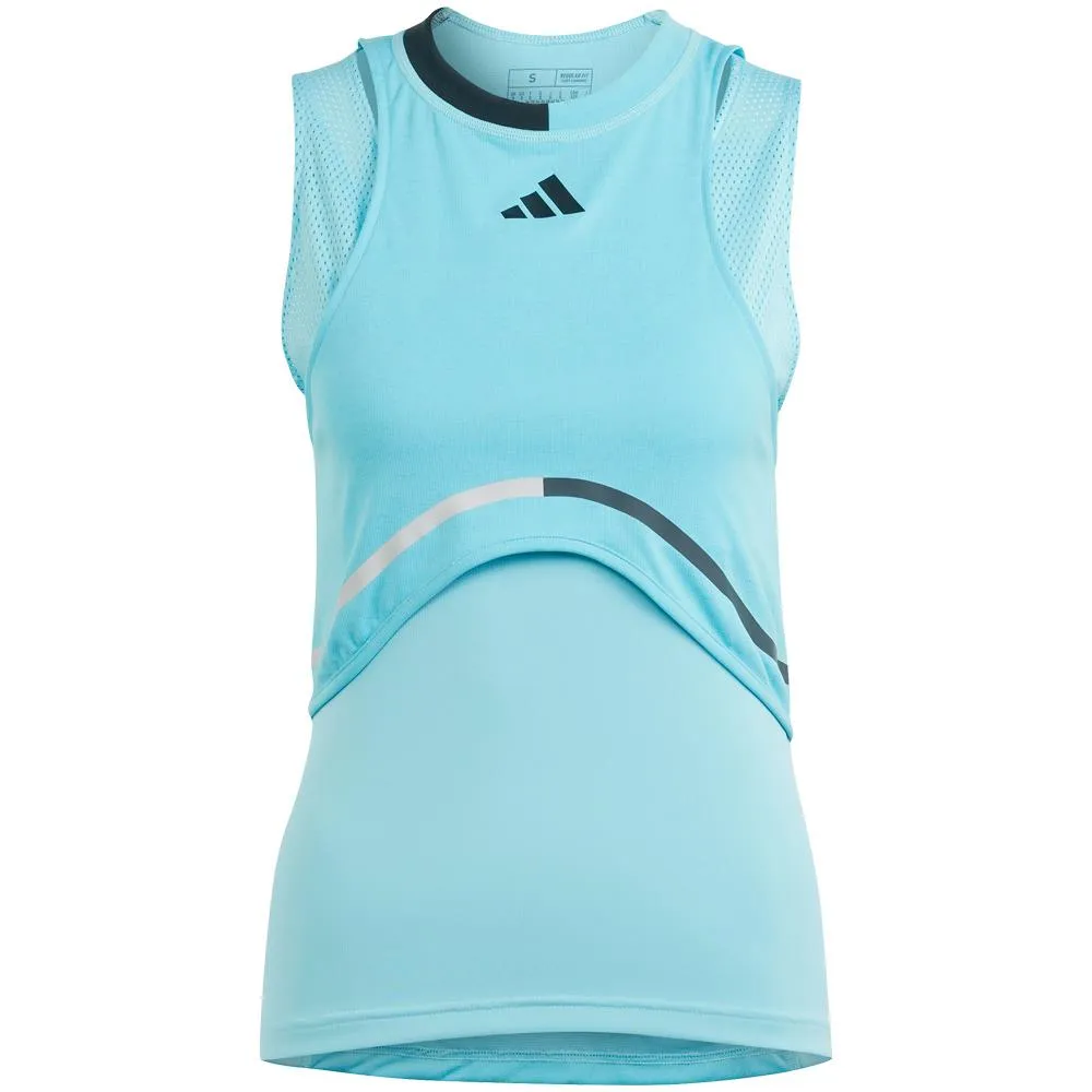 adidas Women's Pro Match Tank - Lucid Cyan