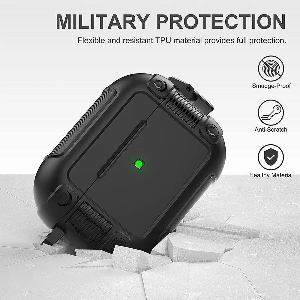 Airpods Pro 2 Military Protection Cover With Lock Clip