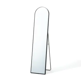 Aluminum Frame Stand Mirror  Black