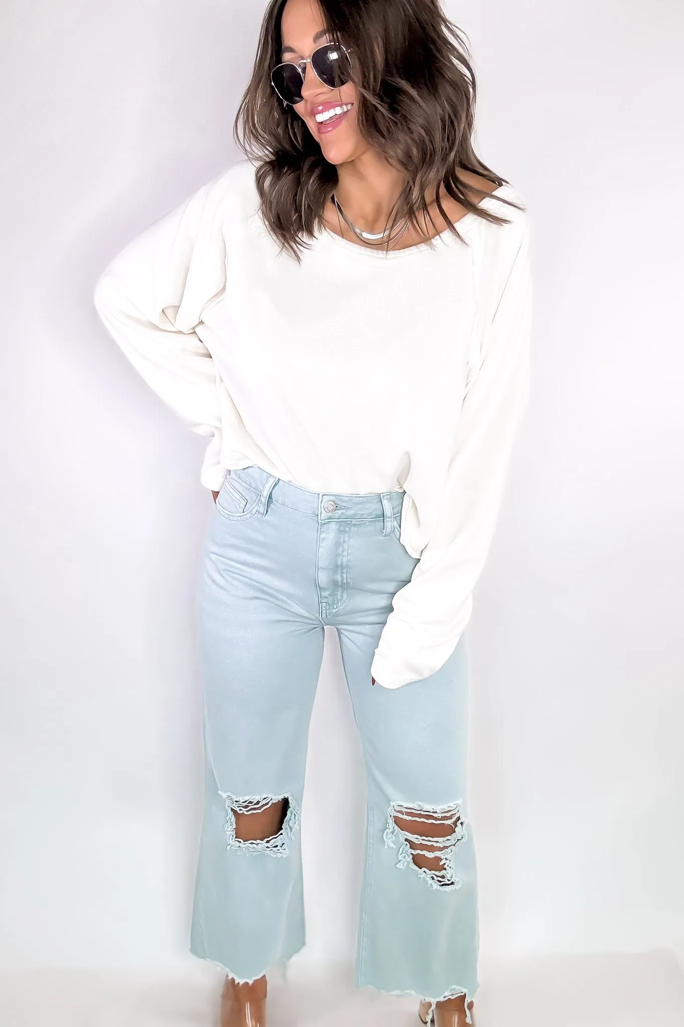 Always On-Trend Cream Raglan Sleeve Oversized Sweatshirt