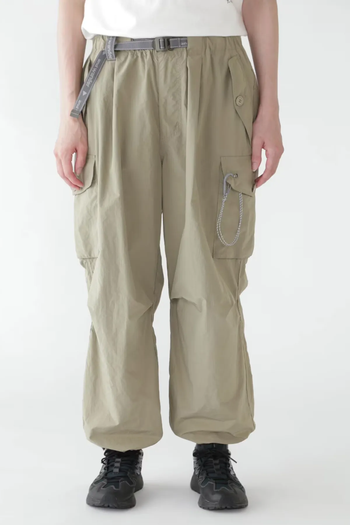 and Wander Oversized Cargo Pants - Beige