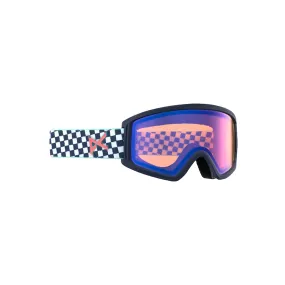 Anon Kids Tracker 2.0 Low Bridge Fit Goggles Checkers/Blue Amber