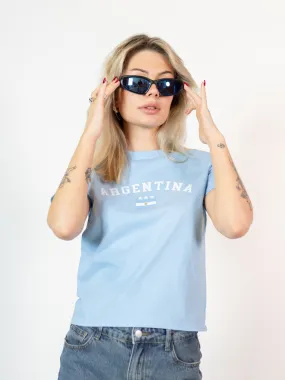 ARGENTINA, BABY TEE - LYSEBLÅ