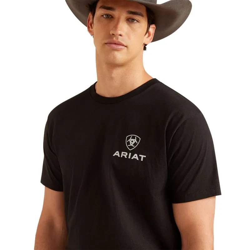 Ariat Men's Black Sugar Flag Short Sleeve T-Shirt 10047886