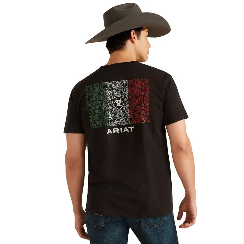 Ariat Men's Black Sugar Flag Short Sleeve T-Shirt 10047886