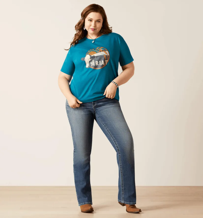 Ariat Women's Deep Lagoon Heartland Tee 10046317