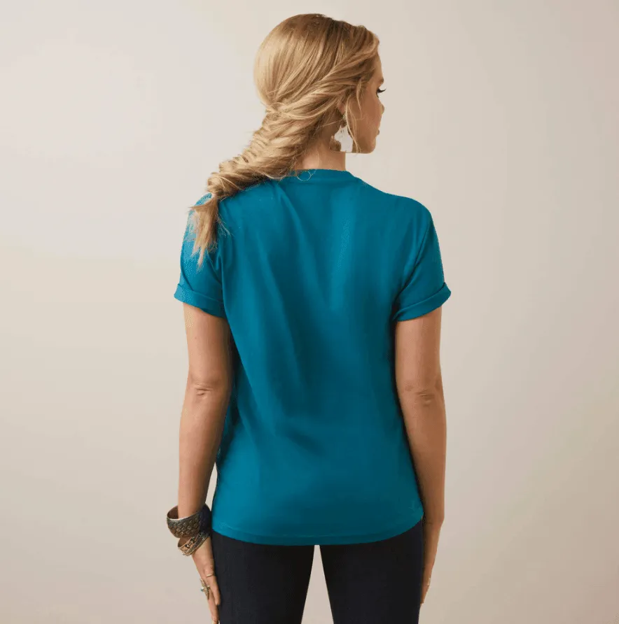 Ariat Women's Deep Lagoon Heartland Tee 10046317