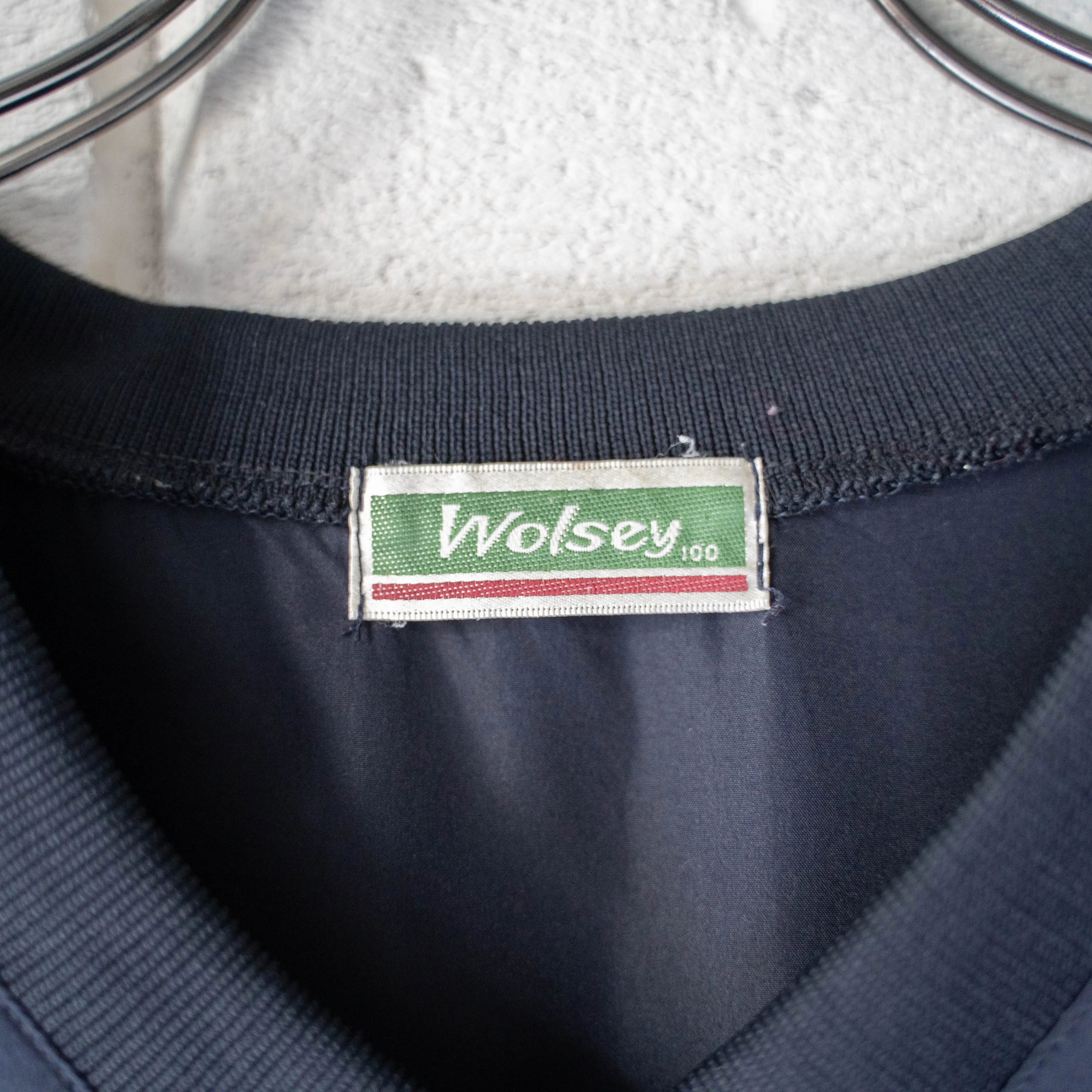 around 1990s 'Wolsey' black color nylon pullover tops