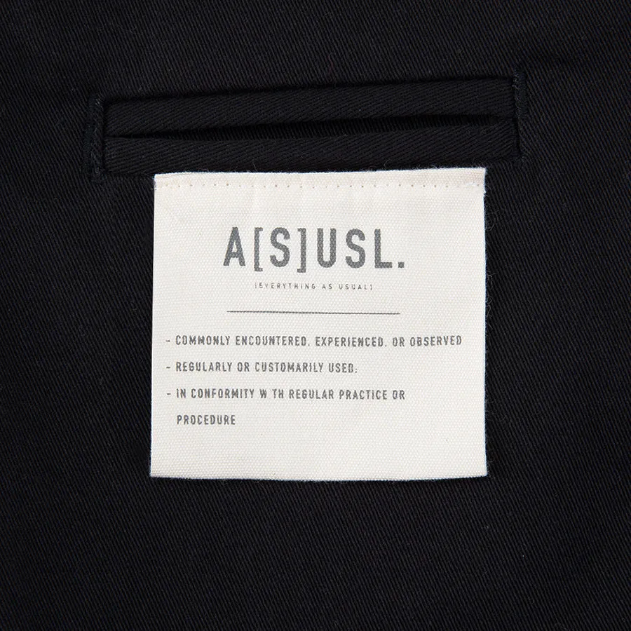 A[S]USL KIDS SIGNATURE SHORTS-BLACK