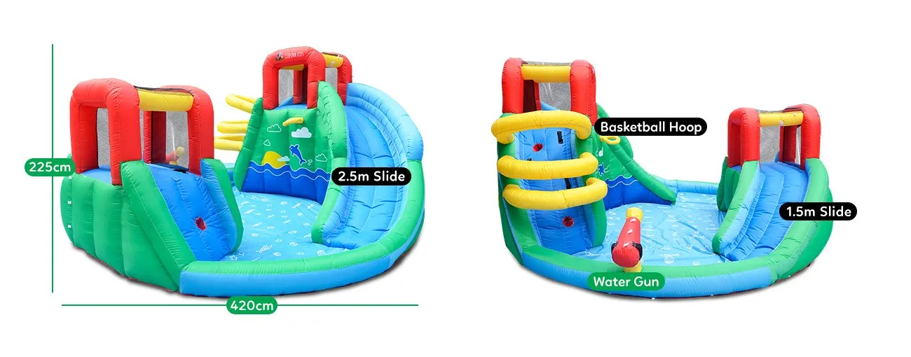 Atlantis Slide & Splash Inflatable-children's outdoor party fun