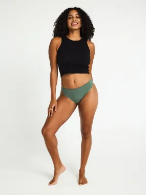 Au Naturel Seamfree Bikini Moderate-Heavy Oasis Green