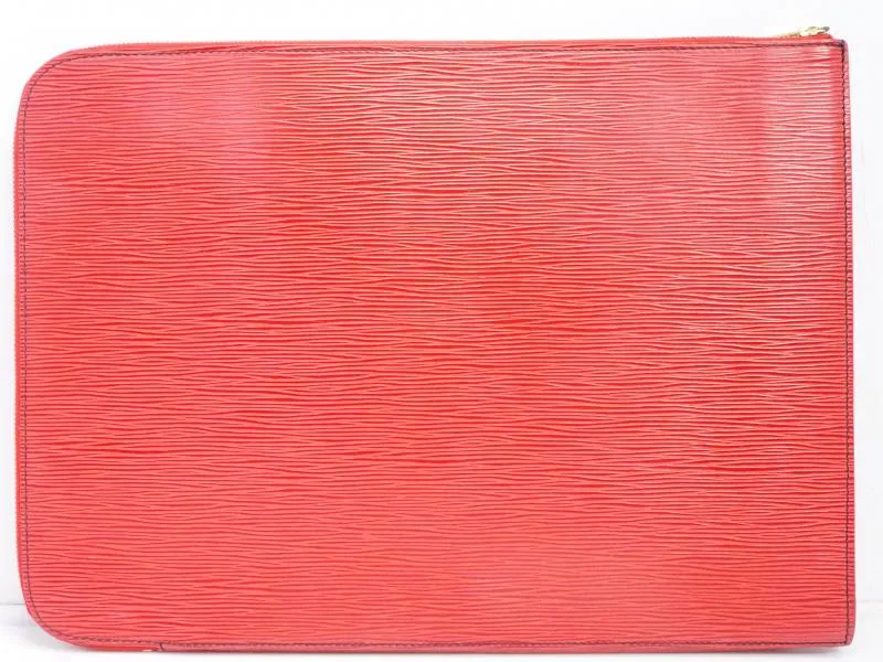 Authentic Pre-owned Louis Vuitton Epi Castillan Red Poche Documents Document Case M54497 200037