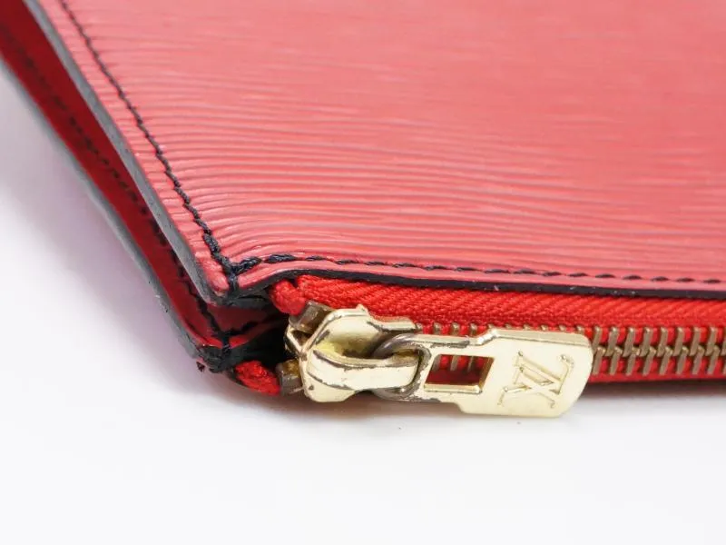 Authentic Pre-owned Louis Vuitton Epi Castillan Red Poche Documents Document Case M54497 200037