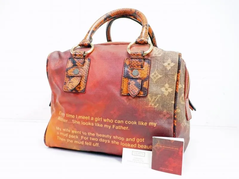 Authentic Pre-owned Louis Vuitton Limited Richard Prince Monogram Jokes Mancrazy Bag M95737 162440