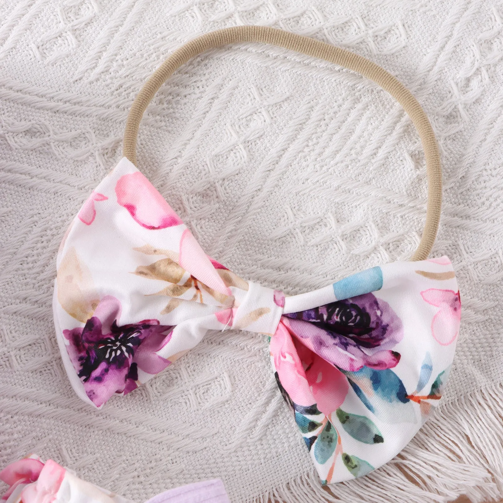 Baby Floral Set With Headband