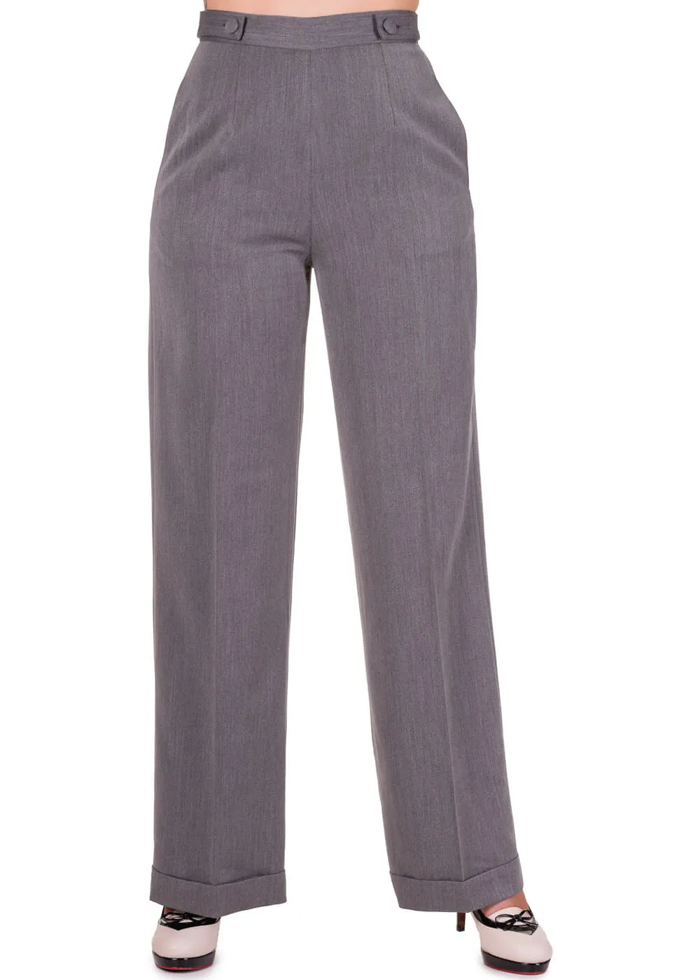 Banned Party On 40's Trousers Gray