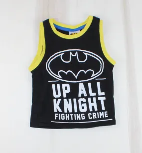 BATMAN BLACK TANK TOP 6Y EUC