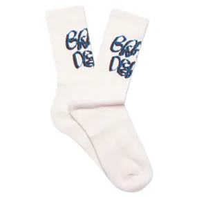 Bd Stringy Socks - White