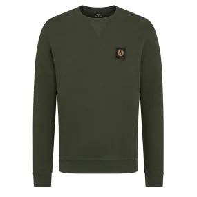 Belstaff Cotton Fleece Sweatshirt Tile Green