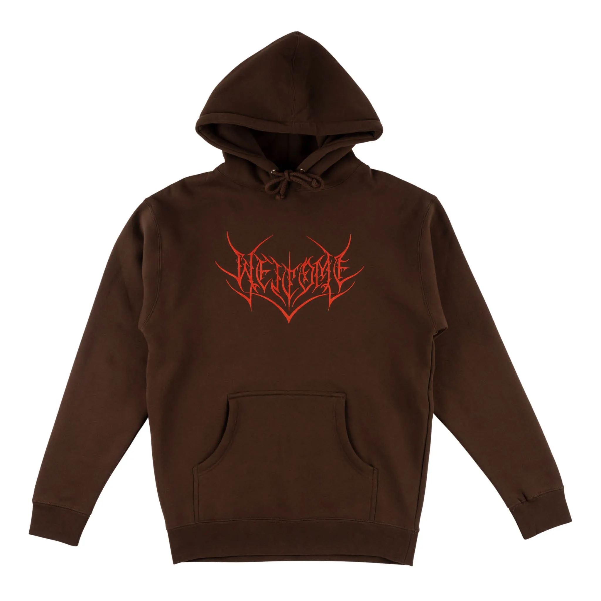 Big Splinter Printed Pullover Hoodie - Brown/Red