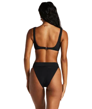 BILLABONG Women's Sol Searcher Aruba Bikini Bottoms Black Pebble