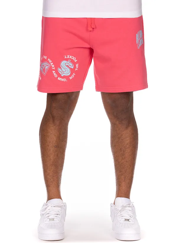 Billionaire Boys Club Shorts - BB Mantra - ROUGE RED - 841-3106