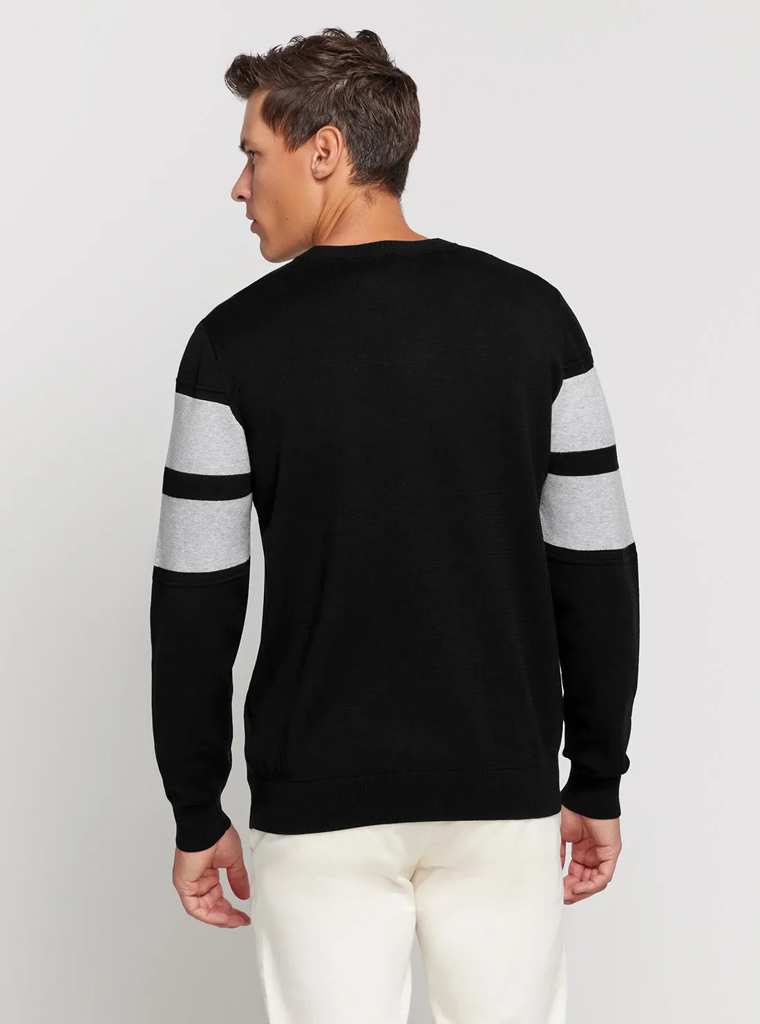 Black Bruno Long Sleeve Jumper