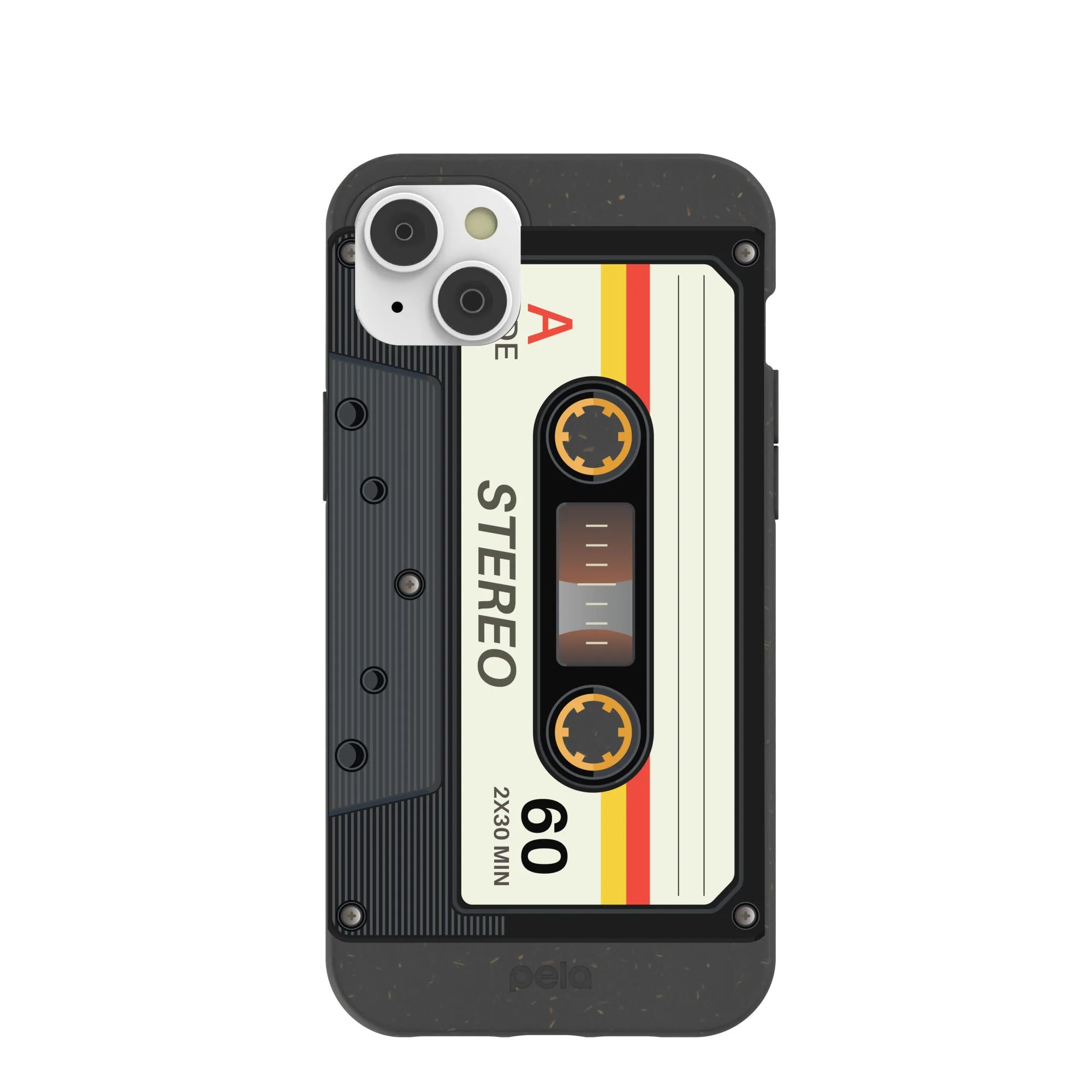 Black Cassette iPhone 14 Plus Case with MagSafe Module