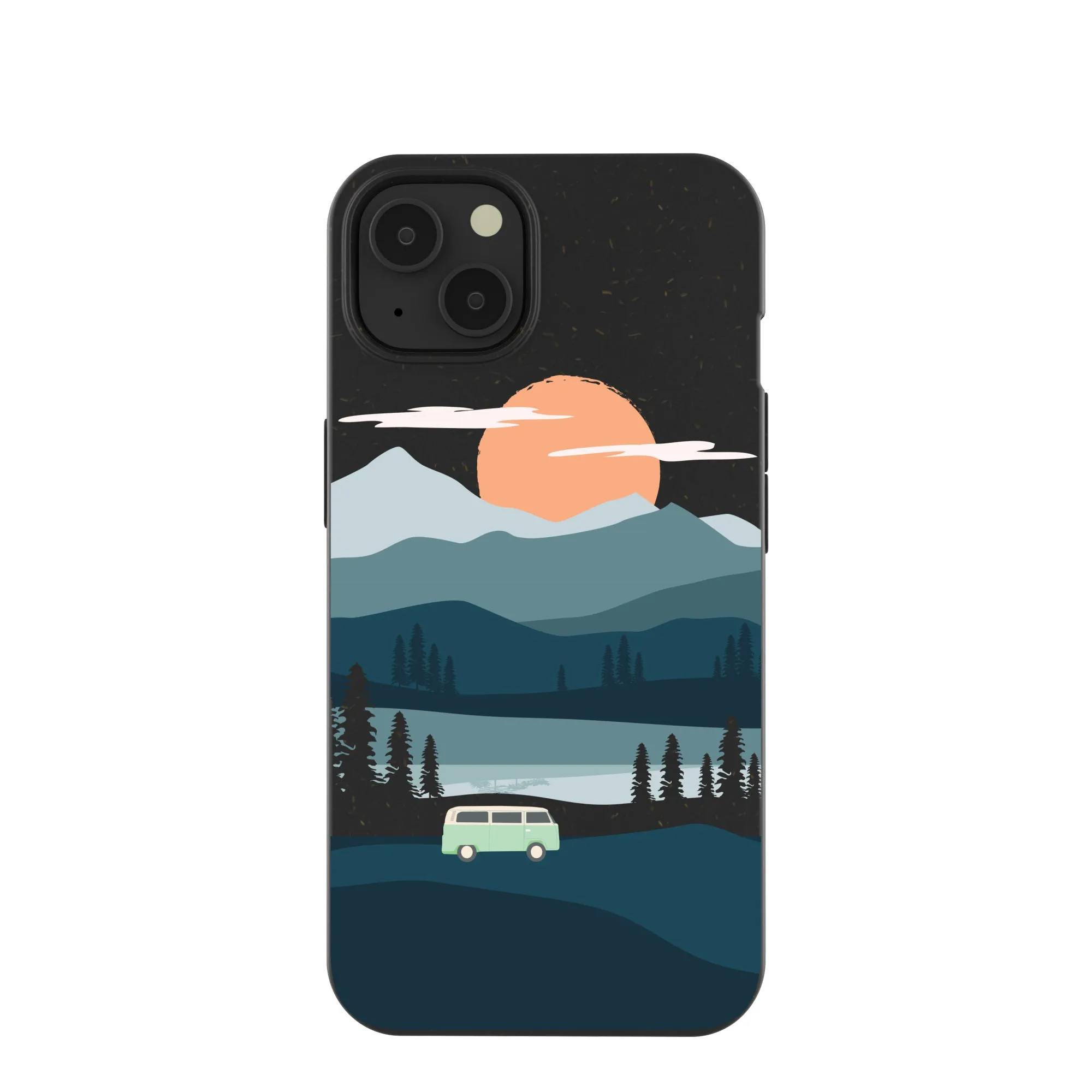 Black Digital Nomad iPhone 13 Case