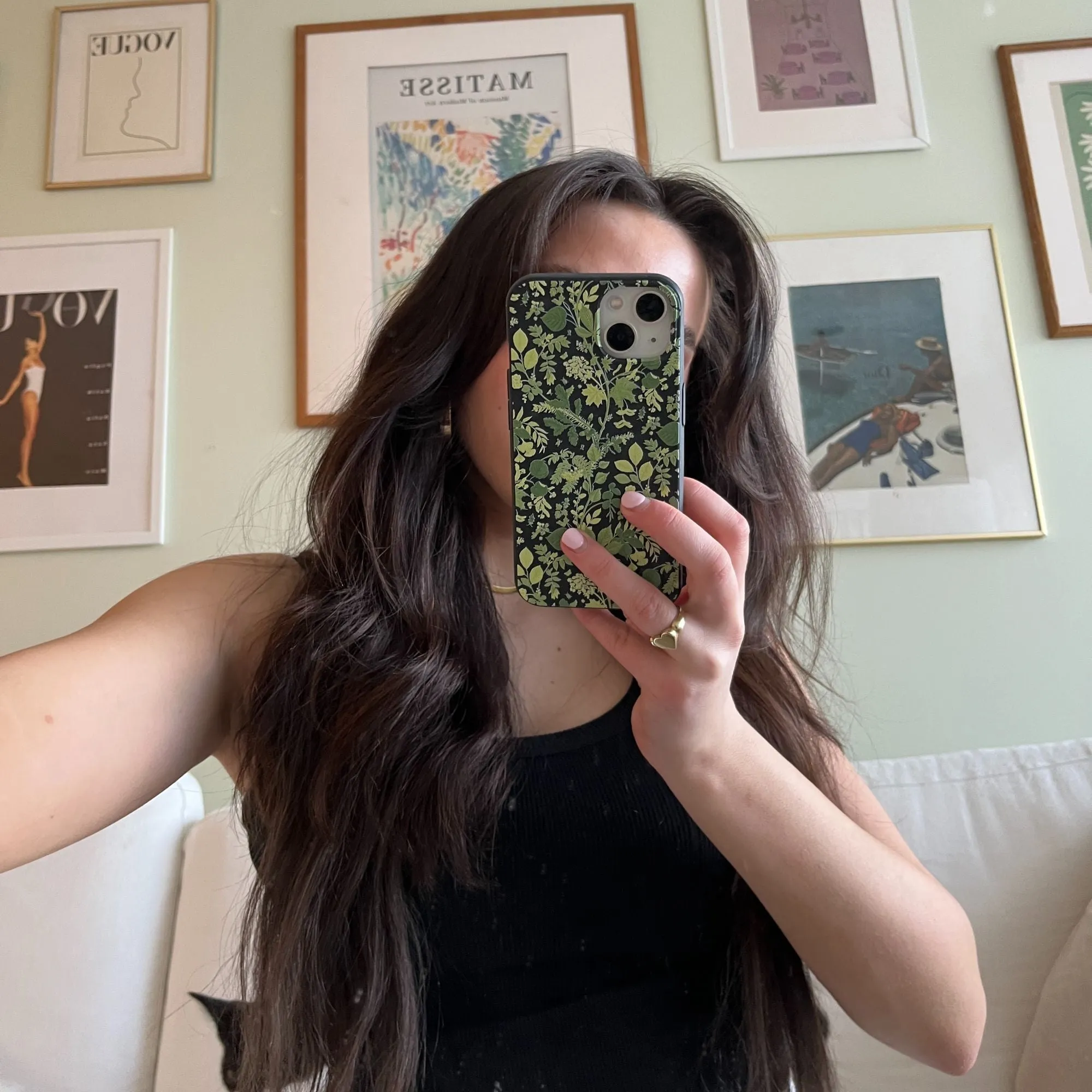 Black Evergreen iPhone X Case