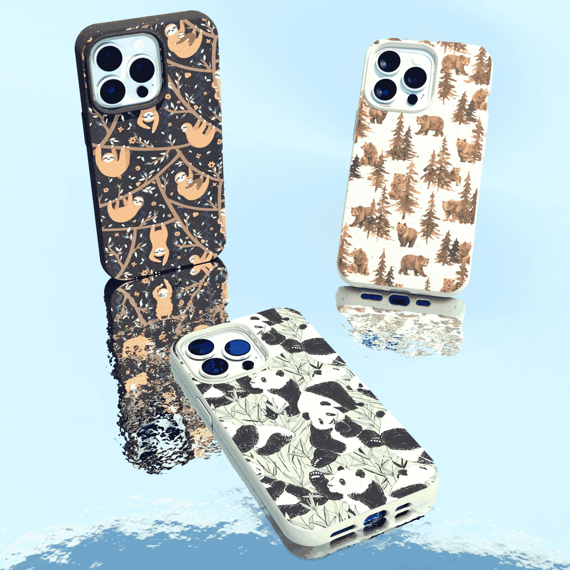 Black Jungle Sloths Samsung Galaxy S23 (Plus) Case